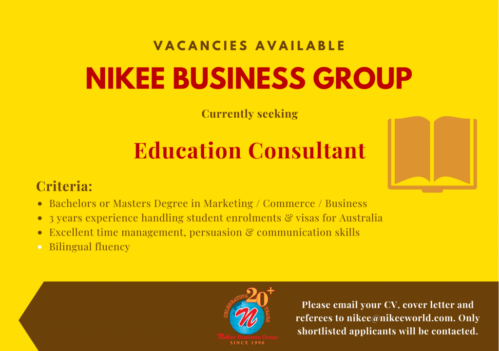 course for education consultant